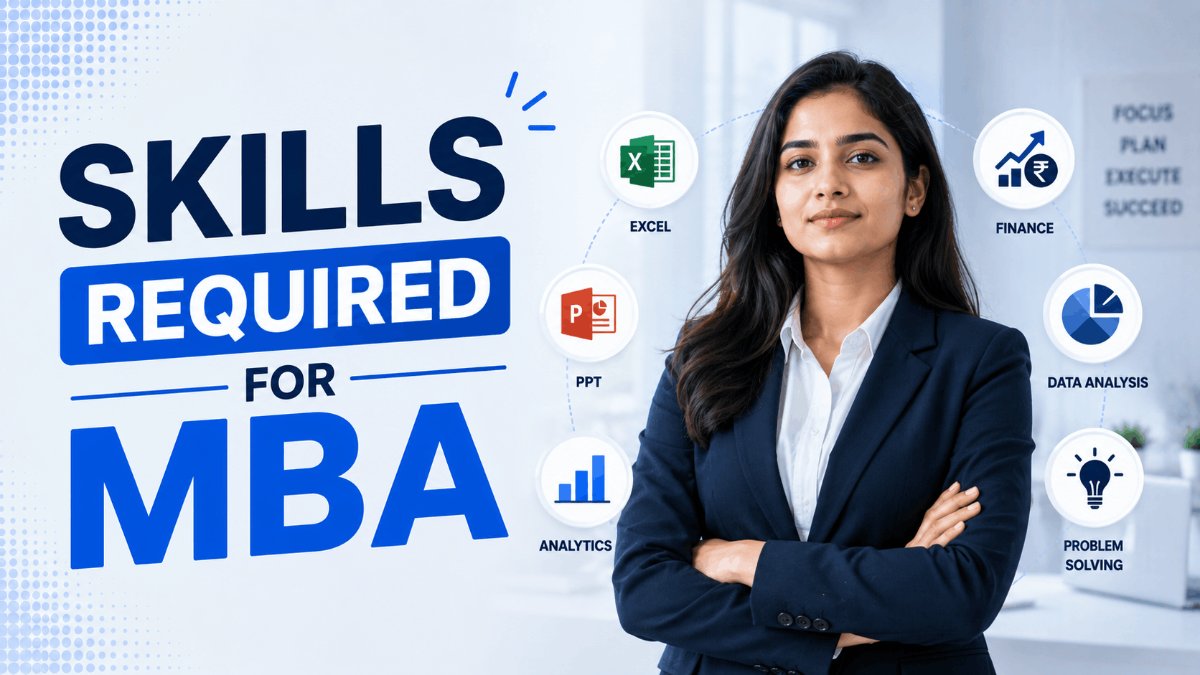 A student practising Excel and presentation skills on a laptop before starting an MBA.