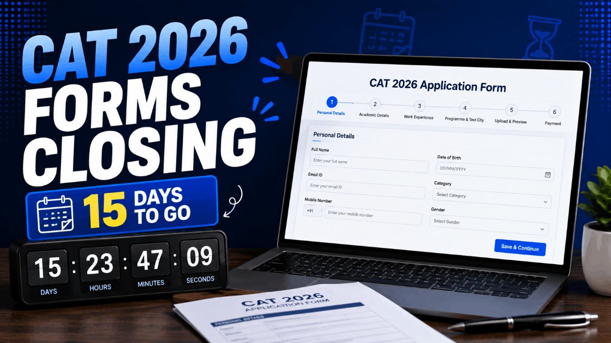 A calendar showing 15 September 2026 circled as the last date for CAT 2026 registration.
