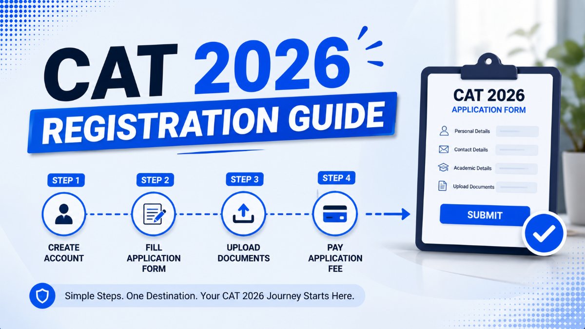 The CAT 2026 registration form on iimcat.ac.in open on a laptop, with a photo and signature ready to upload.