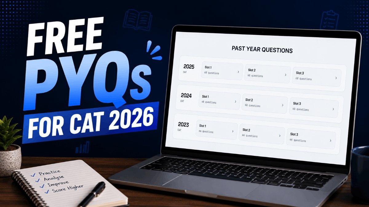 Table of CAT past year questions sorted by chapter with question counts from 2021 to 2025
