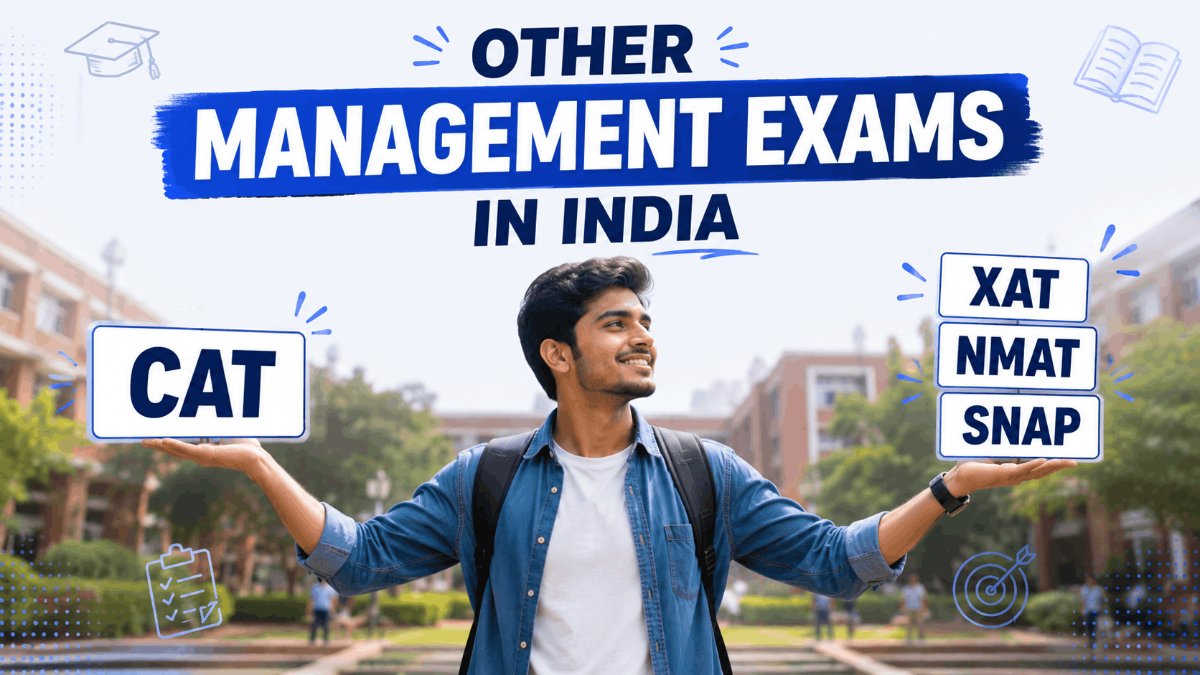 A comparison table of Indian MBA entrance exams other than CAT with their exam dates.