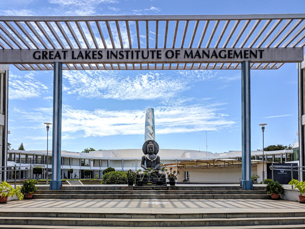 Great Lakes Institute of Management admissions 2027 with PGDM and PGPM fees and placement figures.