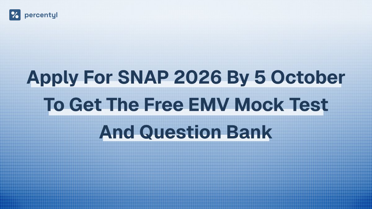 Apply for SNAP 2026 by 5 October to get the free EMV mock test and question bank